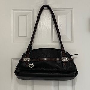 Brighton Black and Brown Shoulder Bag